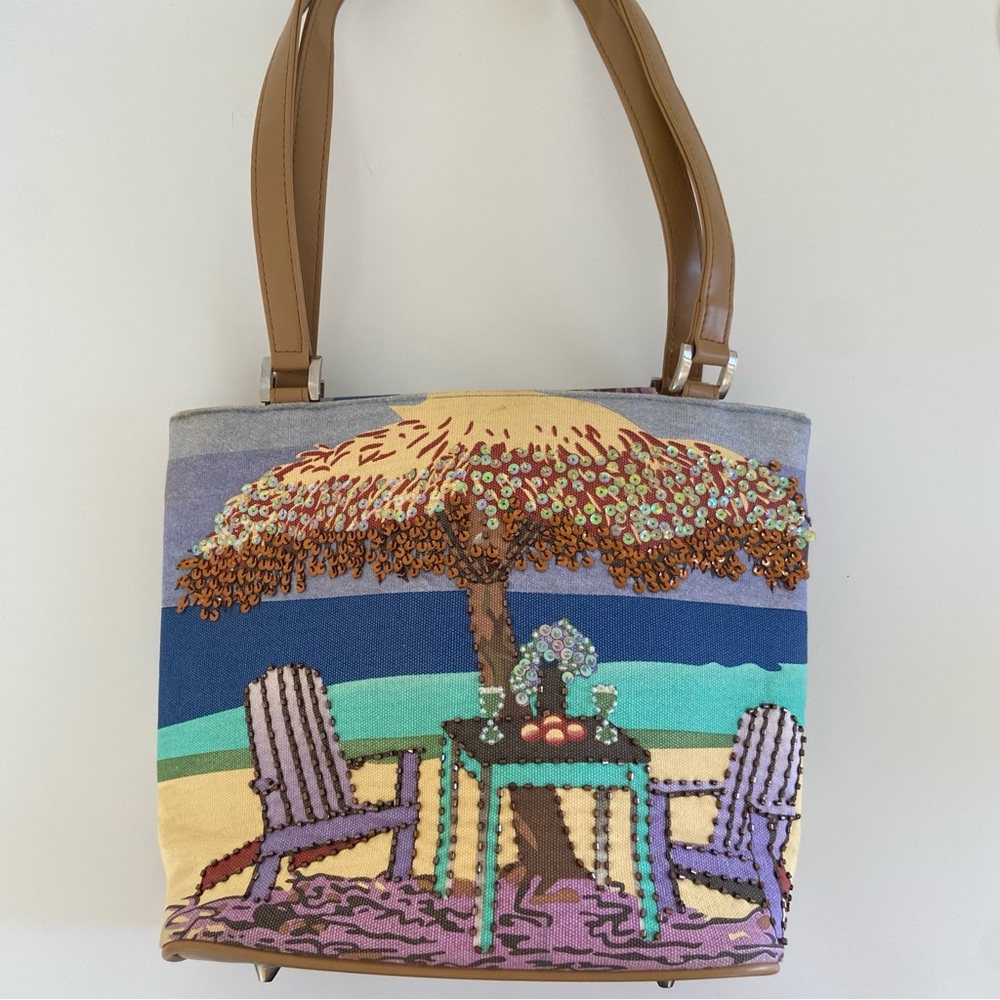 Pop art art deco graphic bag
